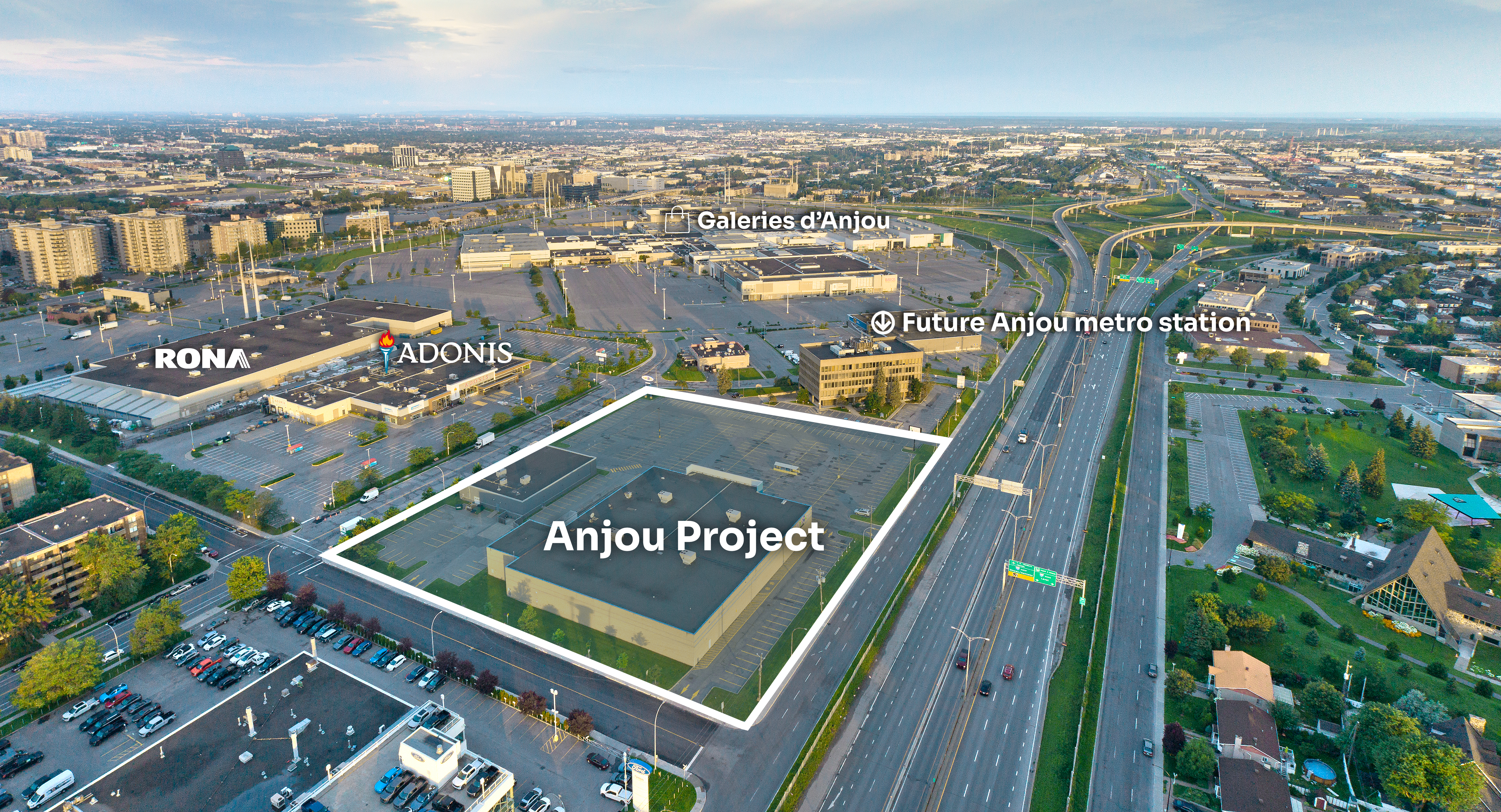 Anjou neighbourhood map — strategic location